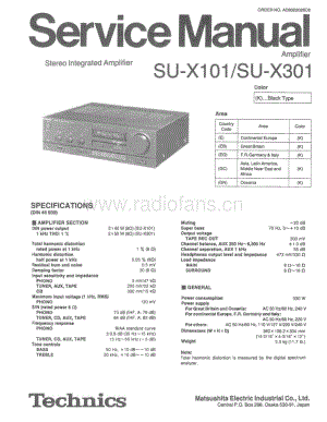 Technics-SUX-101-SUX-301-Service-Manual电路原理图.pdf