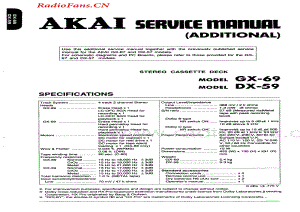 Akai-DX59-tape-sm维修电路图 手册.pdf