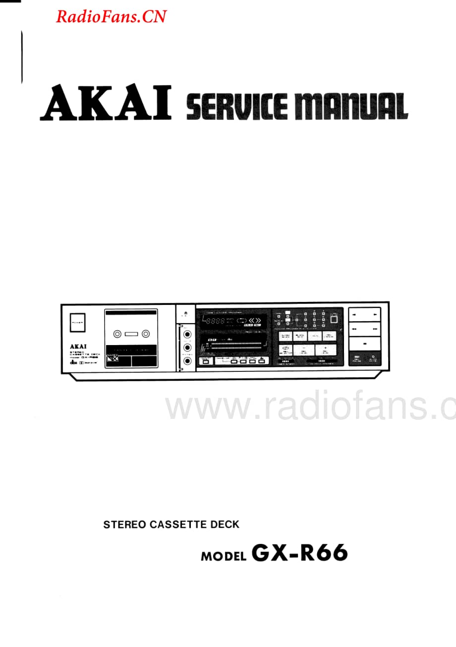 Akai-GXR66-tape-sm维修电路图 手册.pdf_第1页