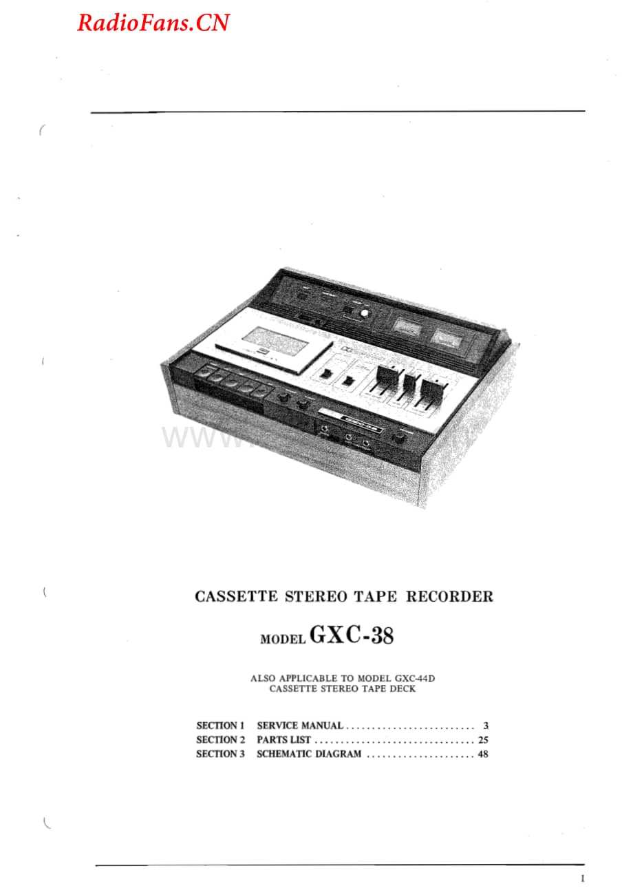 Akai-GXC38-tape-sm维修电路图 手册.pdf_第2页