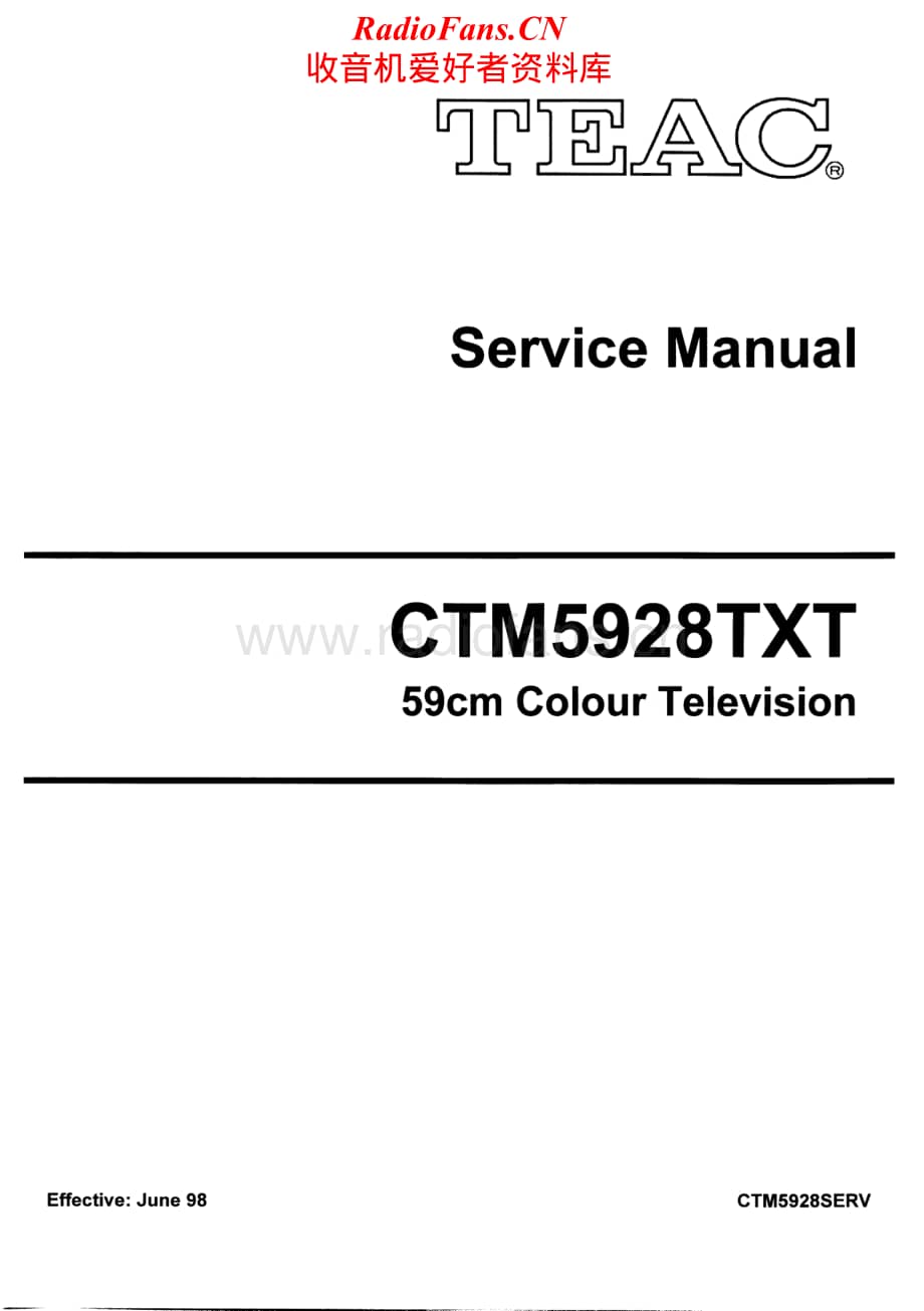 Teac-CT-M5928-TXT-Service-Manual电路原理图.pdf_第1页