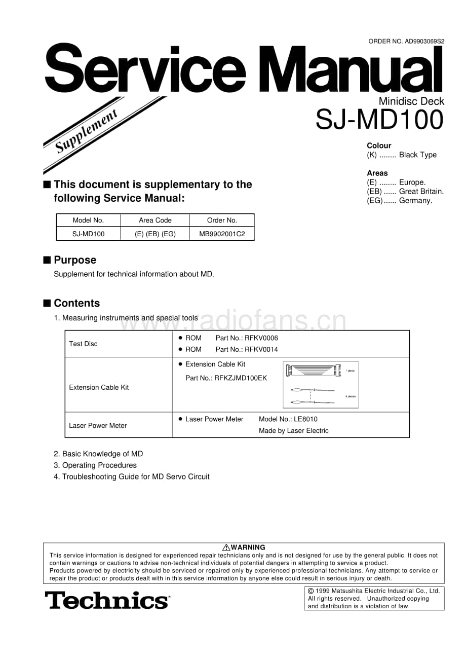 Technics-SJMD-100-Service-Manual电路原理图.pdf_第1页