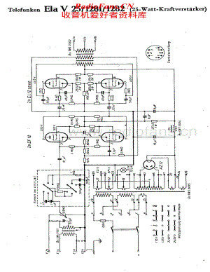 Telefunken-Ela-V25-1281-Schematic电路原理图.pdf