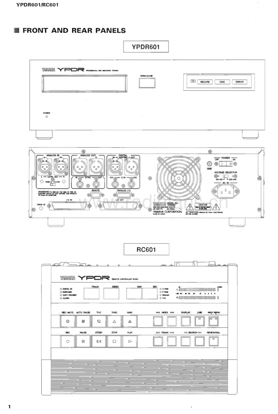 Yamaha-RC-601-Service-Manual电路原理图.pdf_第2页