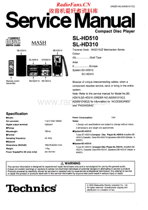 Technics-SLHD-510-Service-Manual电路原理图.pdf