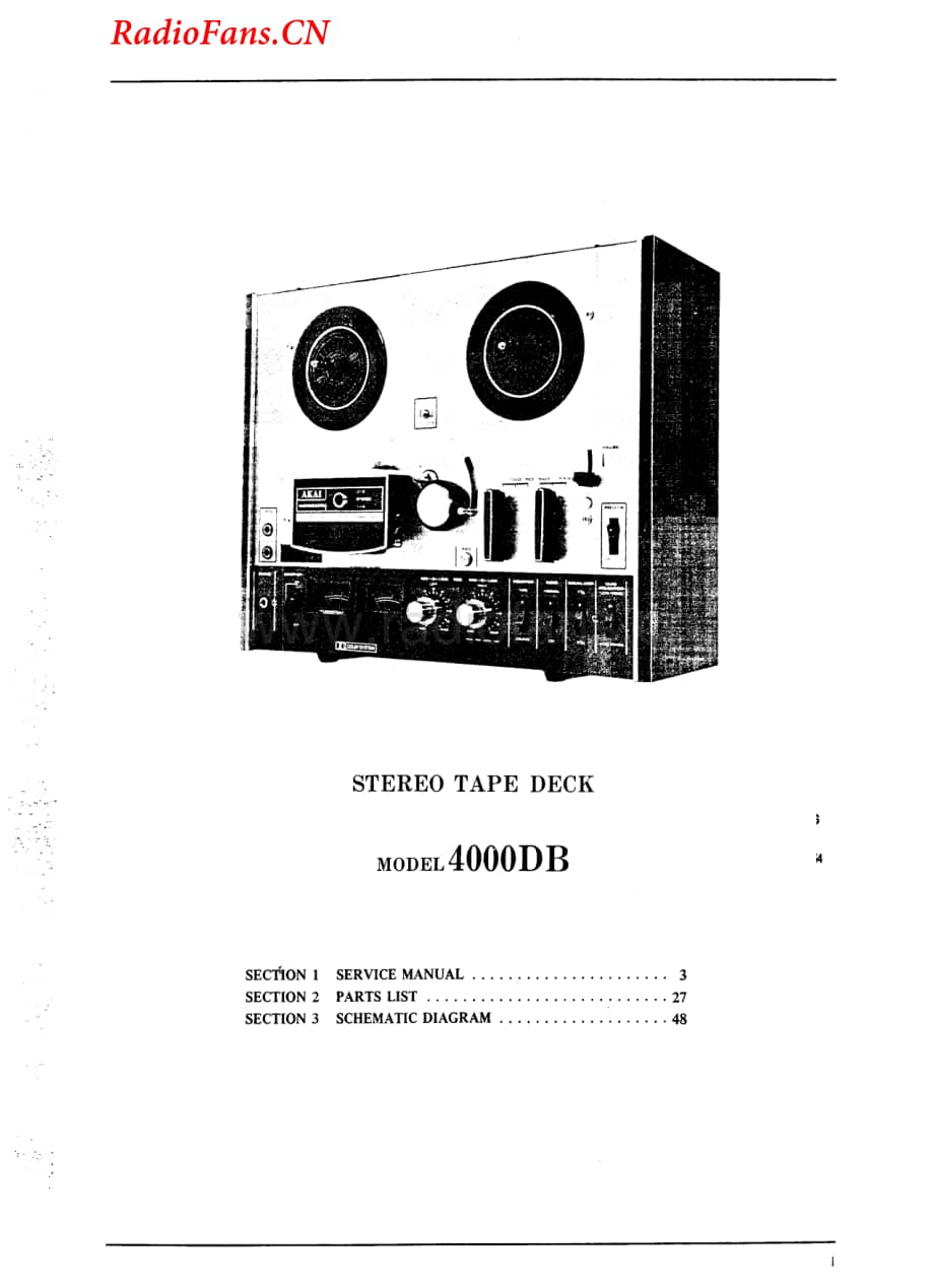 Akai-4000D-tape-sm维修电路图 手册.pdf_第2页