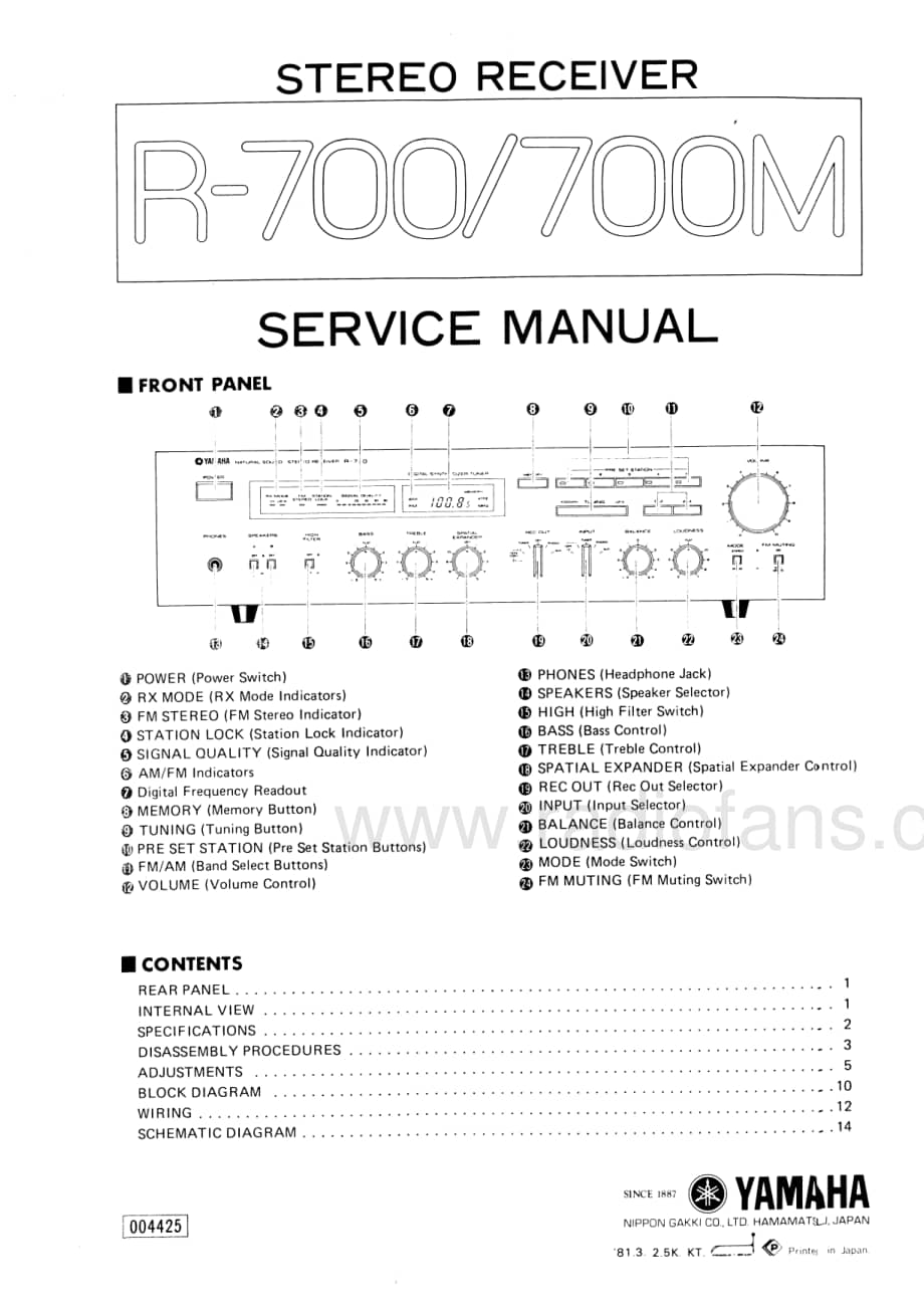 Yamaha-R-700-M-Service-Manual电路原理图.pdf_第1页