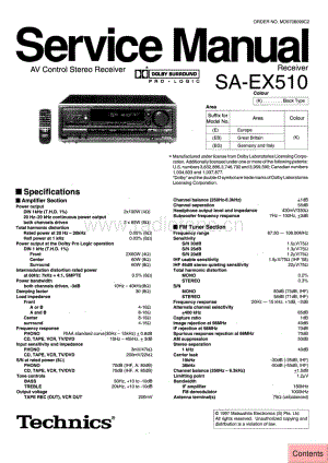 Technics-SAEX-510-Service-Manual电路原理图.pdf