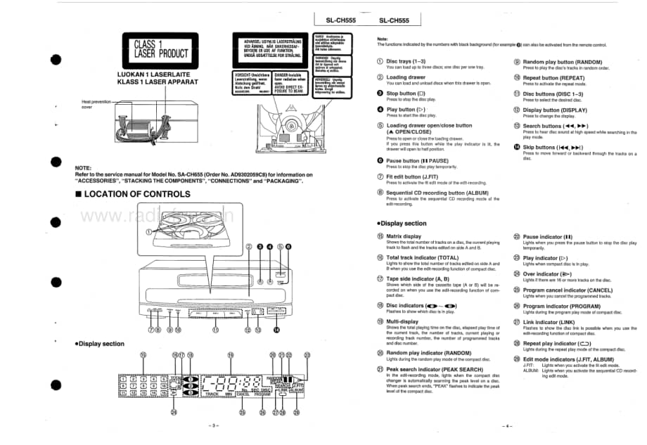 Technics-SLCH-555-Service-Manual电路原理图.pdf_第3页