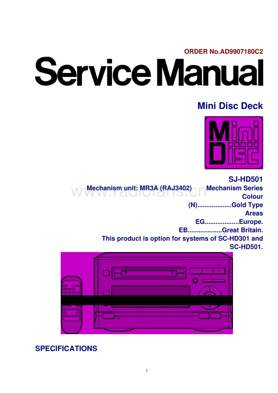 Technics-SJHD-501-Service-Manual电路原理图.pdf_第1页