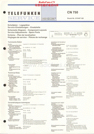 Telefunken-CN-750-Service-Manual电路原理图.pdf