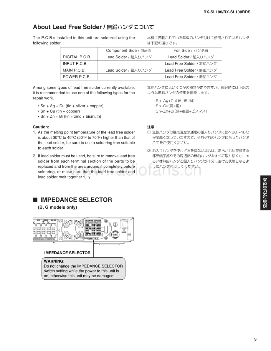 Yamaha-RXSL-100-RDS-Service-Manual电路原理图.pdf_第3页