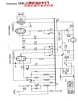Telefunken-1345-GWK-mit-VY2-Schematic电路原理图.pdf