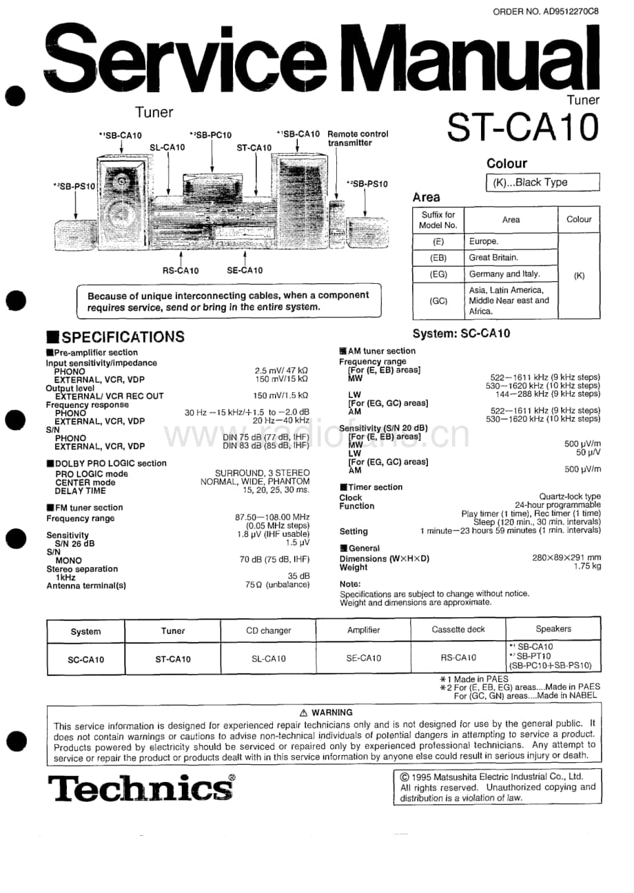 Technics-STCA-10-Service-Manual电路原理图.pdf_第1页