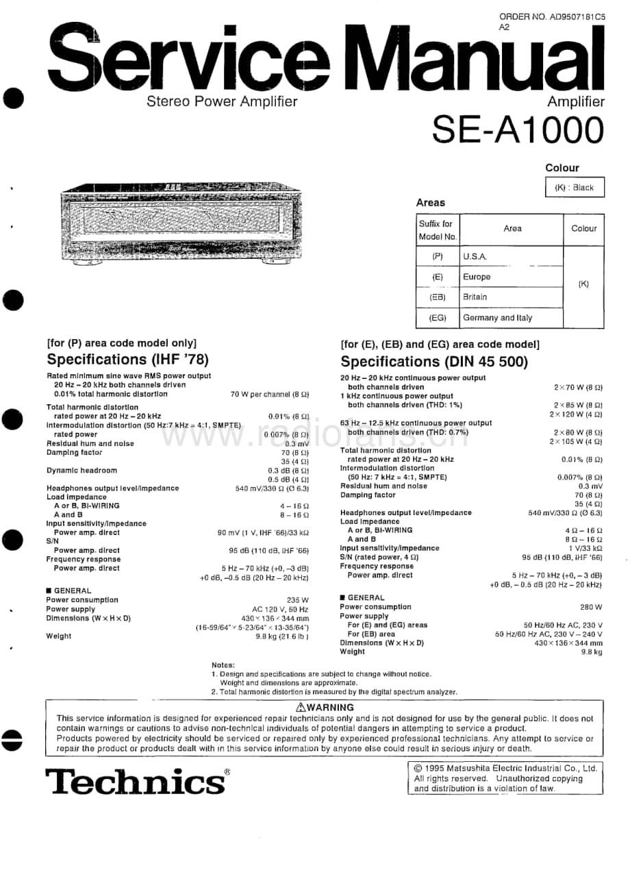Technics-SEA-1000-Service-Manual电路原理图.pdf_第1页
