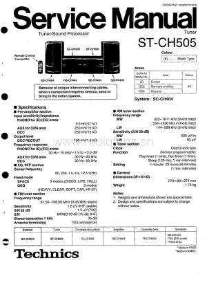 Technics-STCH-505-Service-Manual电路原理图.pdf