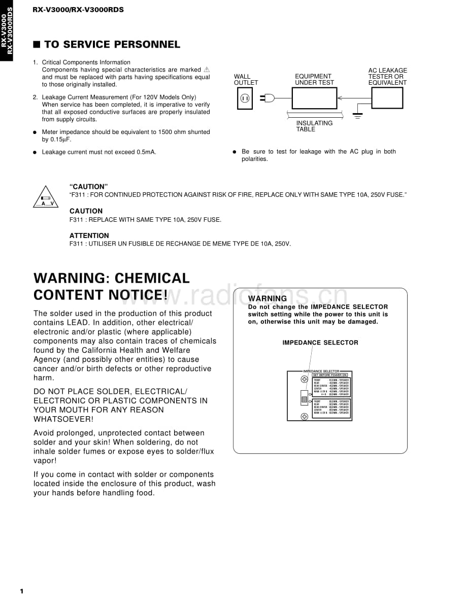 Yamaha-RXV-3000-RDS-Service-Manual电路原理图.pdf_第2页