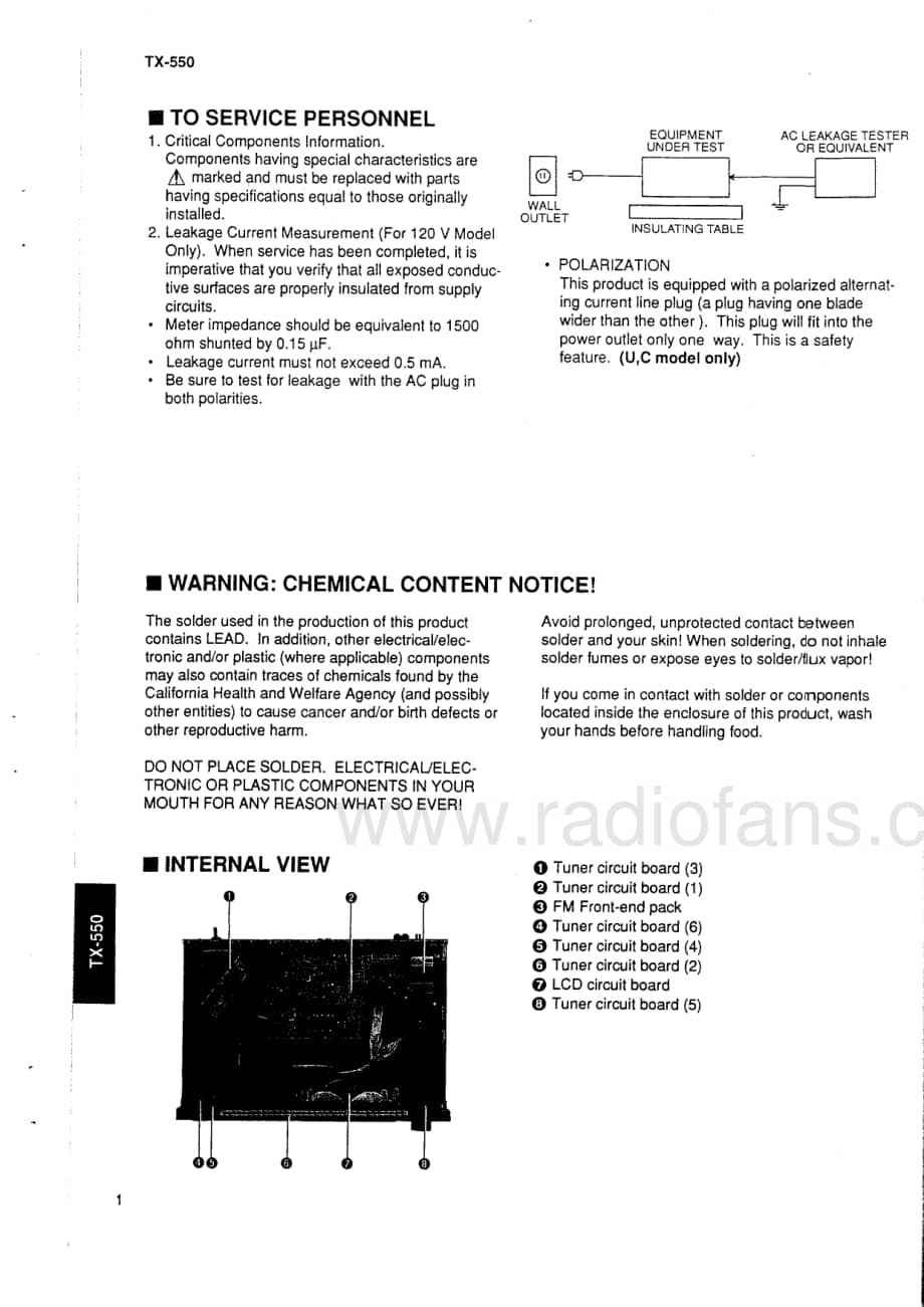 Yamaha-TX-550-Service-Manual电路原理图.pdf_第2页