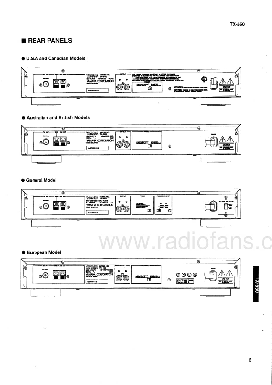 Yamaha-TX-550-Service-Manual电路原理图.pdf_第3页