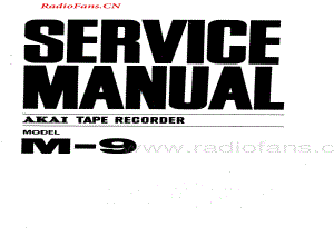 Akai-M9-tape-sm维修电路图 手册.pdf