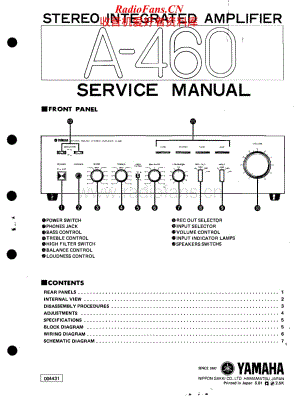 Yamaha-A-460-Service-Manual电路原理图.pdf
