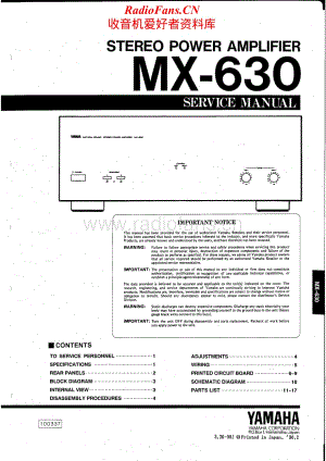 Yamaha-MX-630-Service-Manual-2电路原理图.pdf
