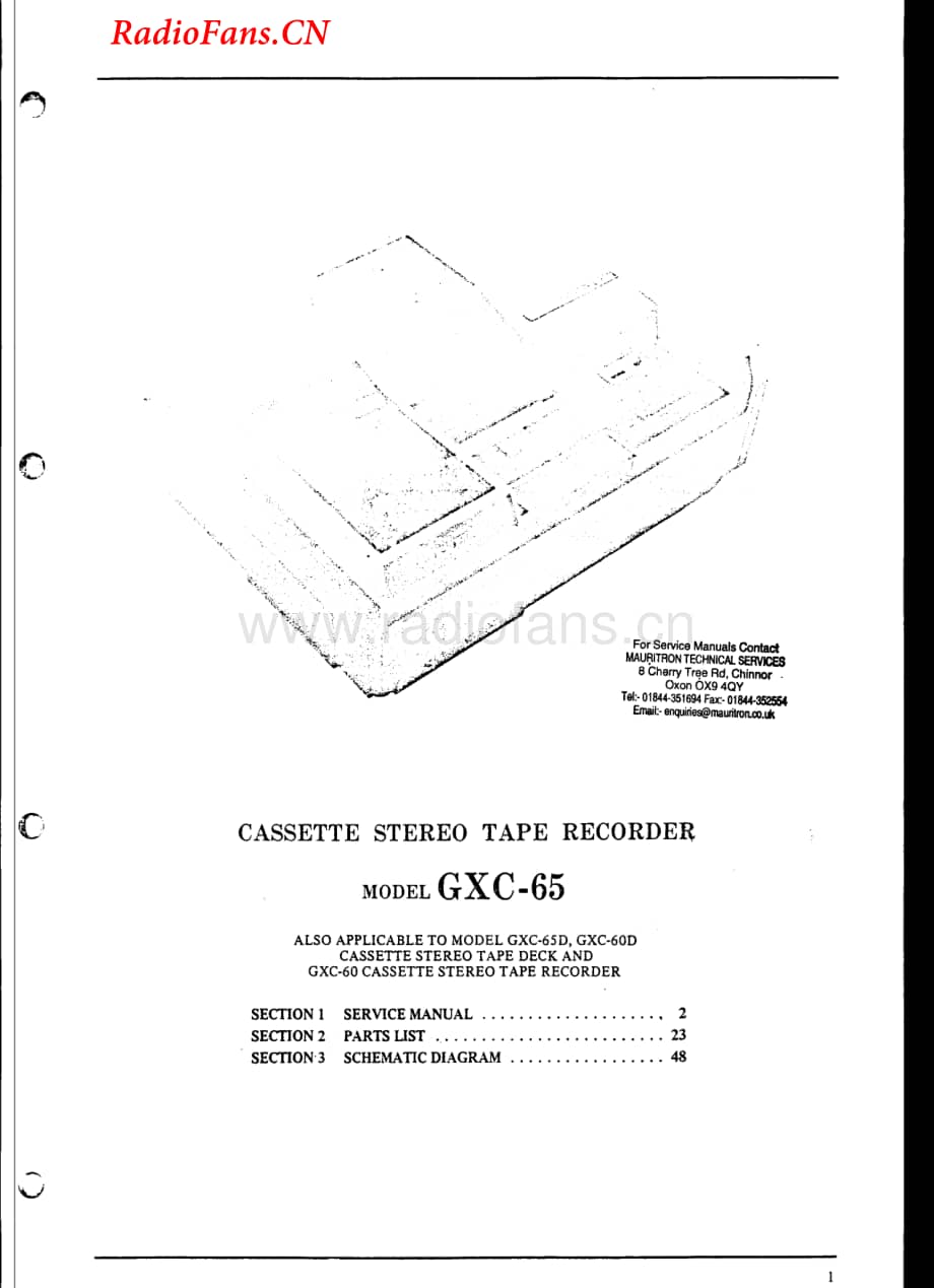 Akai-GXC60D-tape-sm维修电路图 手册.pdf_第3页