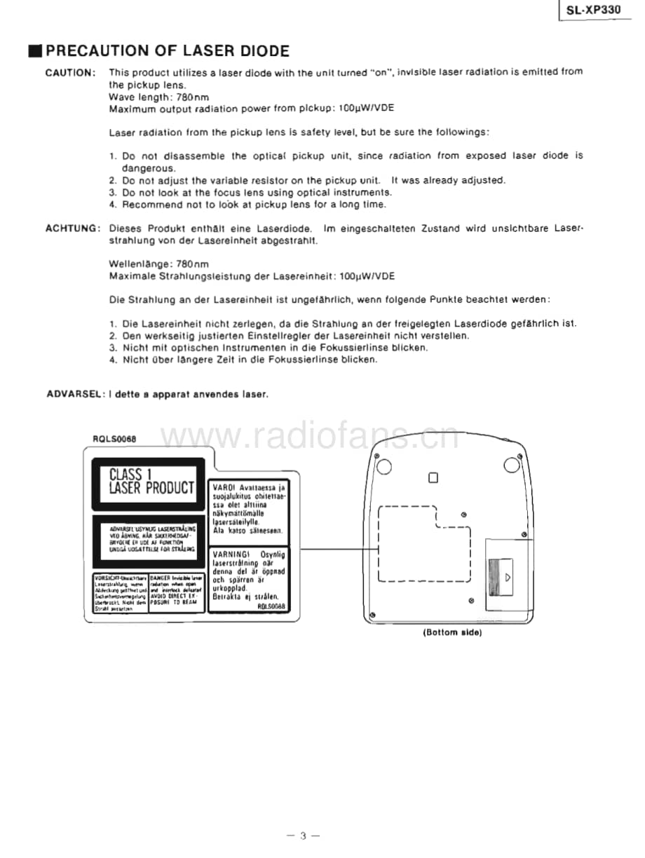Technics-SLXP-330-Servive-Manual电路原理图.pdf_第3页