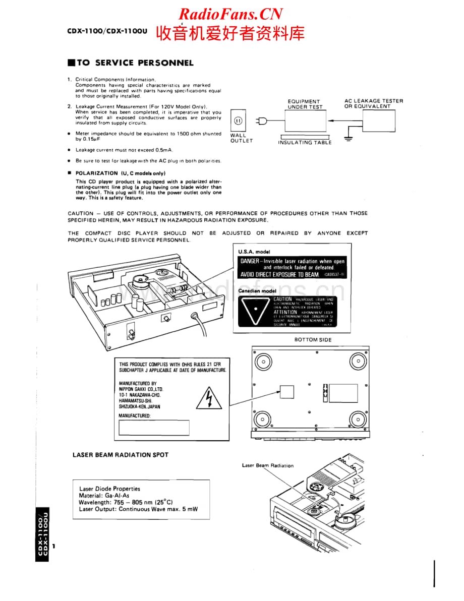 Yamaha-cdx-1100-1100U-Service-Manual (1)电路原理图.pdf_第2页