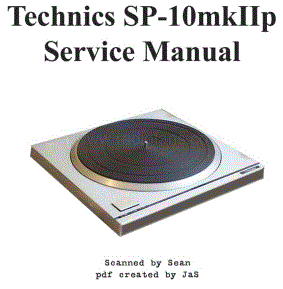 Technics-SP-10-Mk2-P-Service-Manual电路原理图.pdf