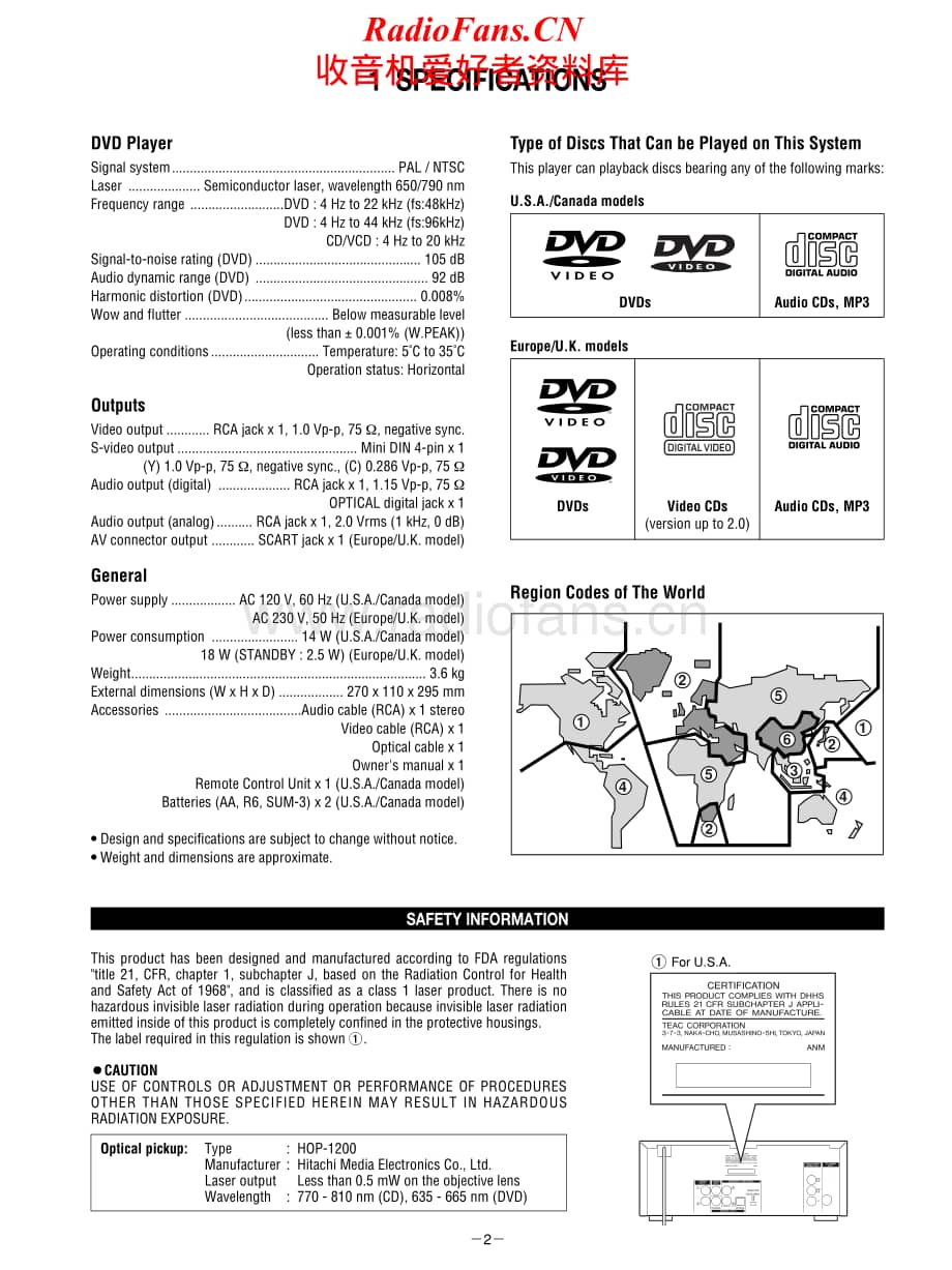 Teac-DV-L800-Service-Manual电路原理图.pdf_第2页