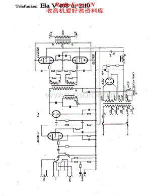 Telefunken-Ela-2110-Schematic电路原理图.pdf