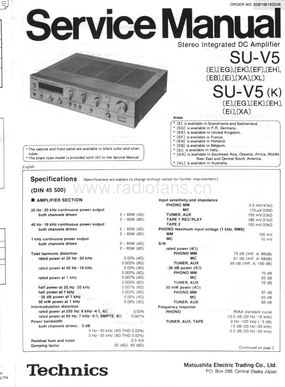 Technics-SUV-5-Service-Manual电路原理图.pdf_第1页
