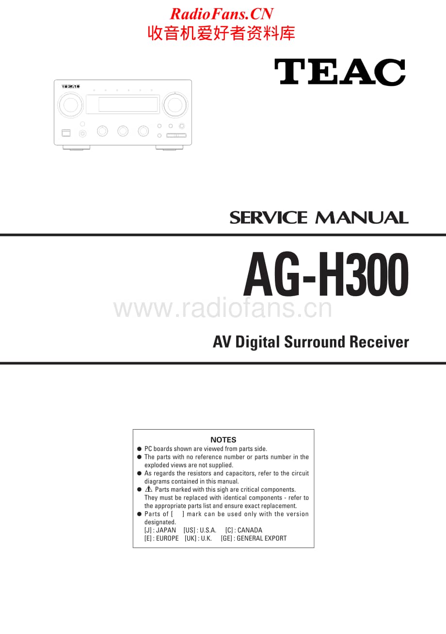 Teac-AGH-300-Service-Manual电路原理图.pdf_第1页