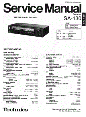 Technics-SA-130-Service-Manual电路原理图.pdf