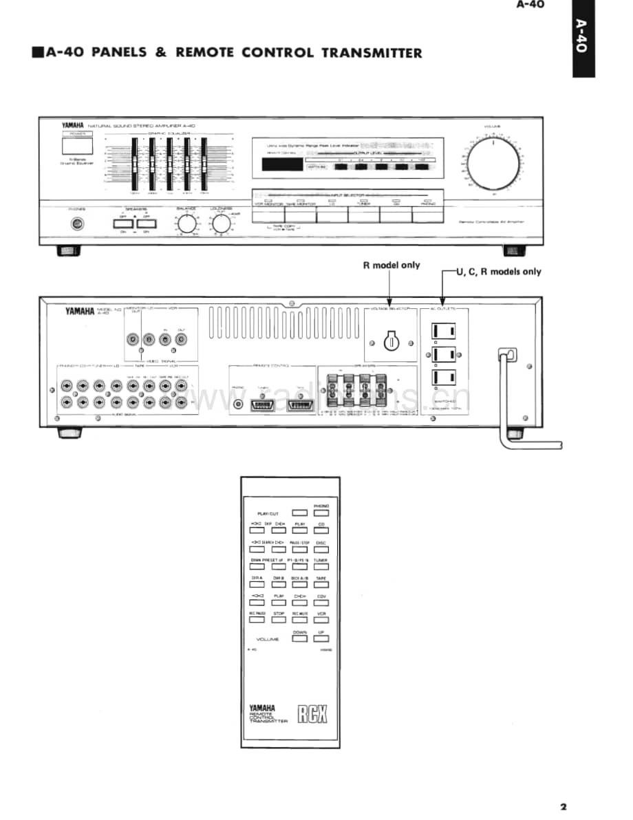 Yamaha-A-40-Service-Manual电路原理图.pdf_第3页