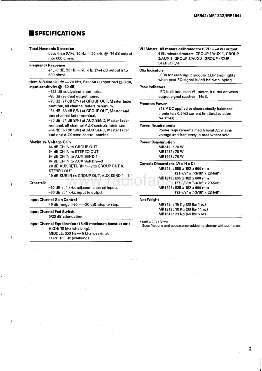Yamaha-MR-1242-Service-Manual电路原理图.pdf_第3页