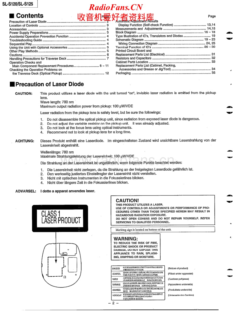 Technics-SLS-120-Service-Manual电路原理图.pdf_第2页