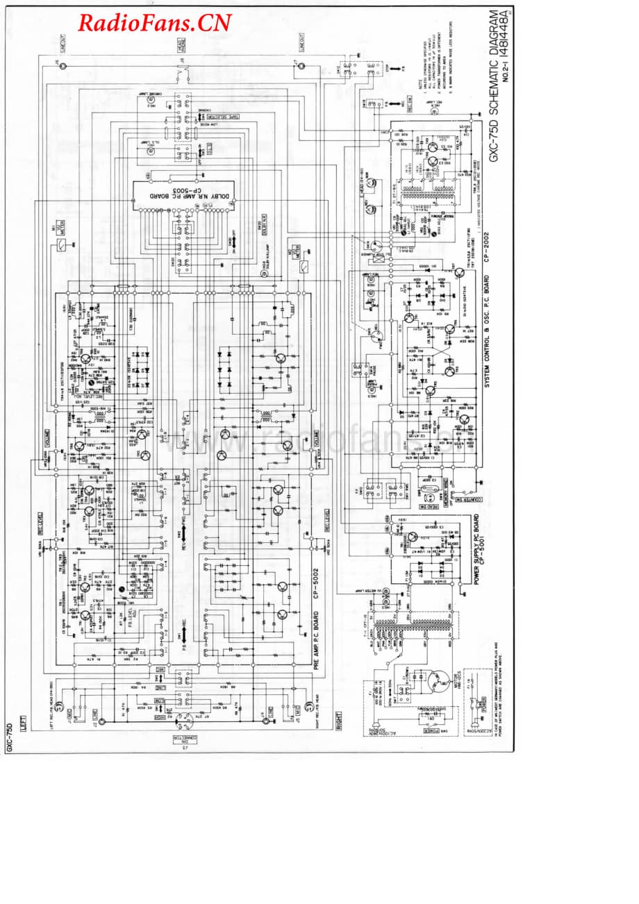 Akai-GXC75D-tape-sch维修电路图 手册.pdf_第1页