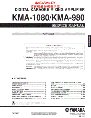 Yamaha-KMA-980-KMA-1080-Service-Manual电路原理图.pdf