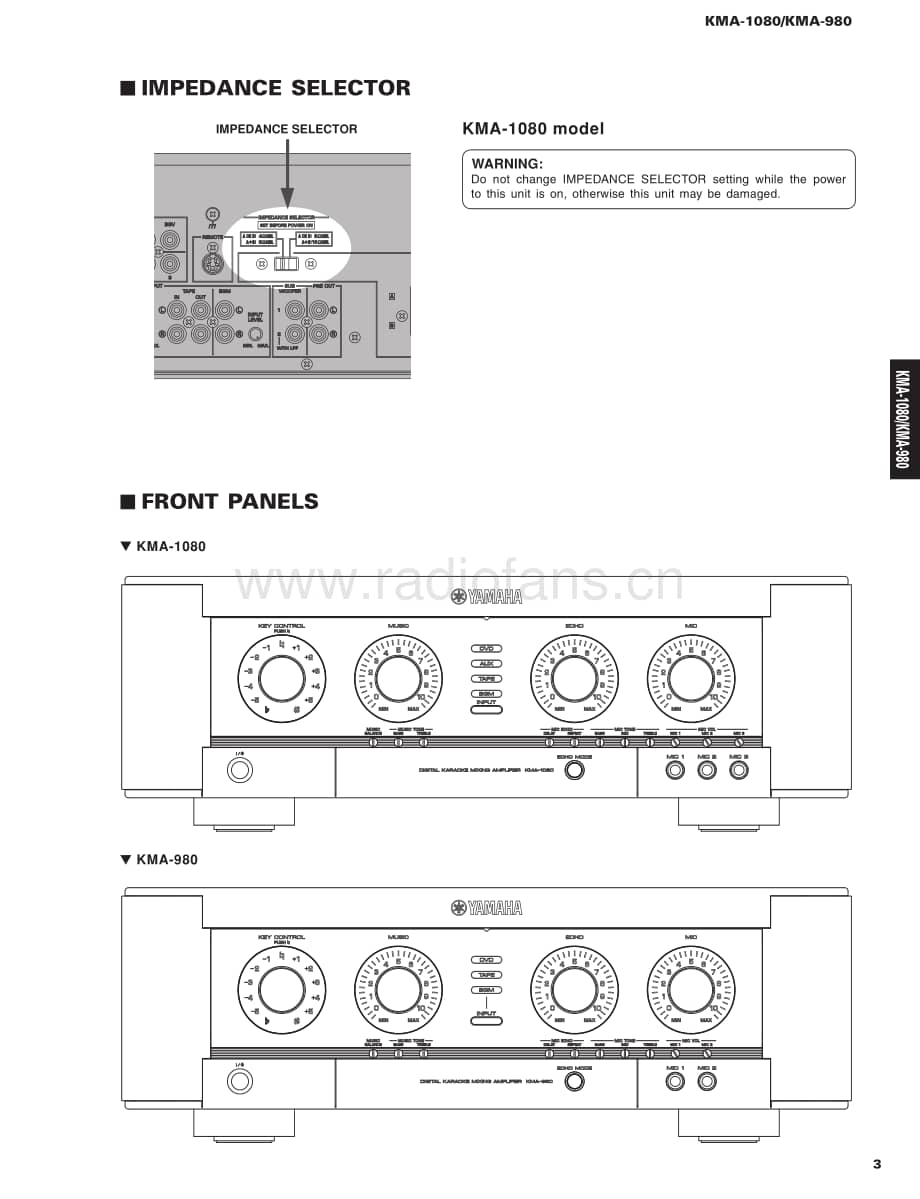 Yamaha-KMA-980-KMA-1080-Service-Manual电路原理图.pdf_第3页