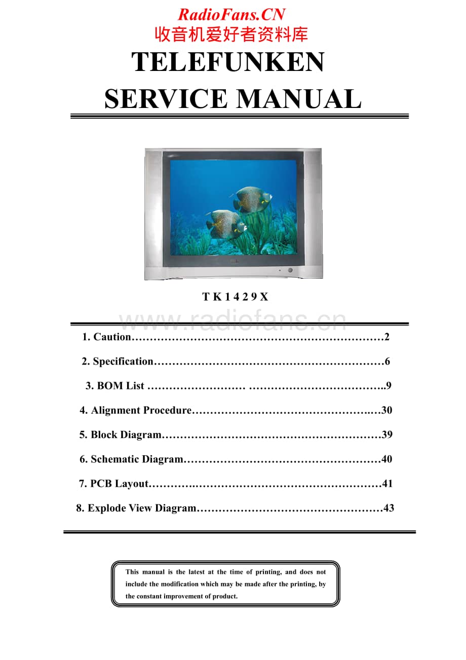 Telefunken-TK-1429-X-Service-Manual电路原理图.pdf_第1页