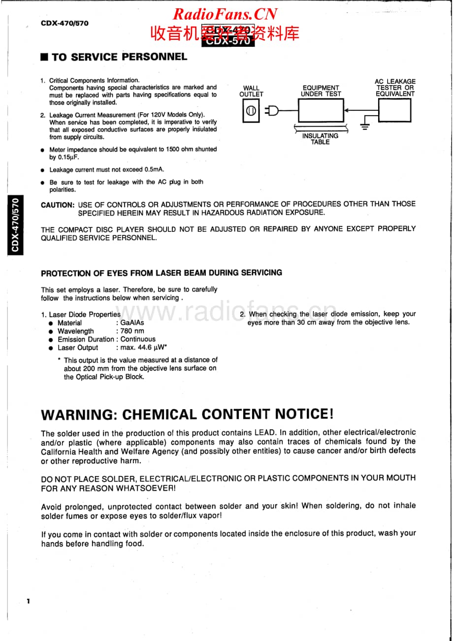 Yamaha-CDX-470-Service-Manual电路原理图.pdf_第2页