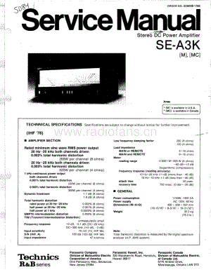 Technics-SEA-3-K-Service-Manual电路原理图.pdf