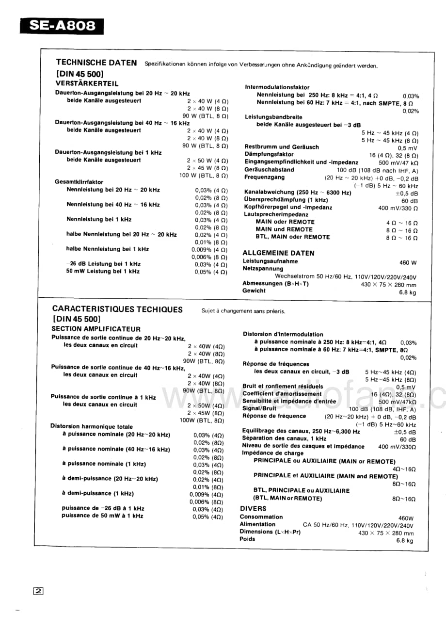Technics-SEA-808-Service-Manual电路原理图.pdf_第2页
