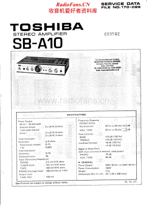 Toshiba-SB-A10-Service-Manual电路原理图.pdf