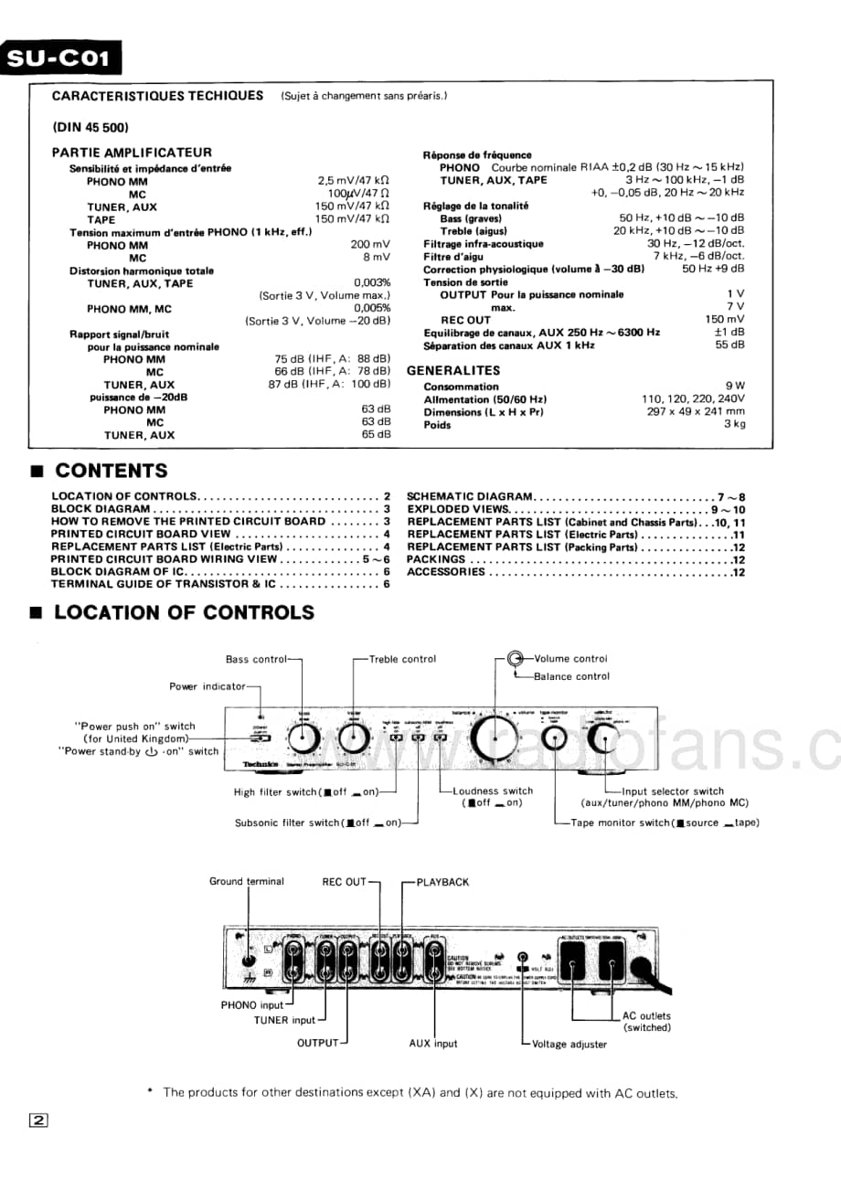 Technics-SUC-01-Service-Manual电路原理图.pdf_第2页