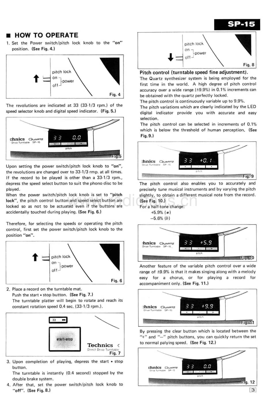 Technics-SP-15-Service-Manual电路原理图.pdf_第3页