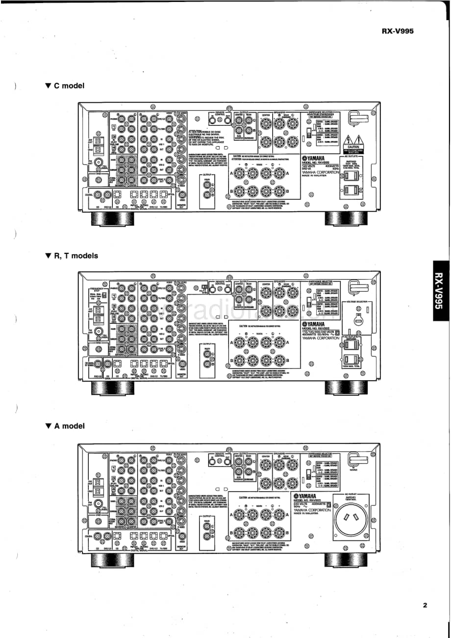 Yamaha-RXV-995-Service-Manual电路原理图.pdf_第3页