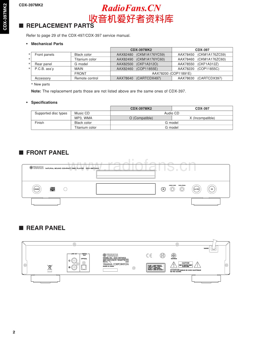 Yamaha-CDX-397_Mk2-Service-Manual电路原理图.pdf_第2页
